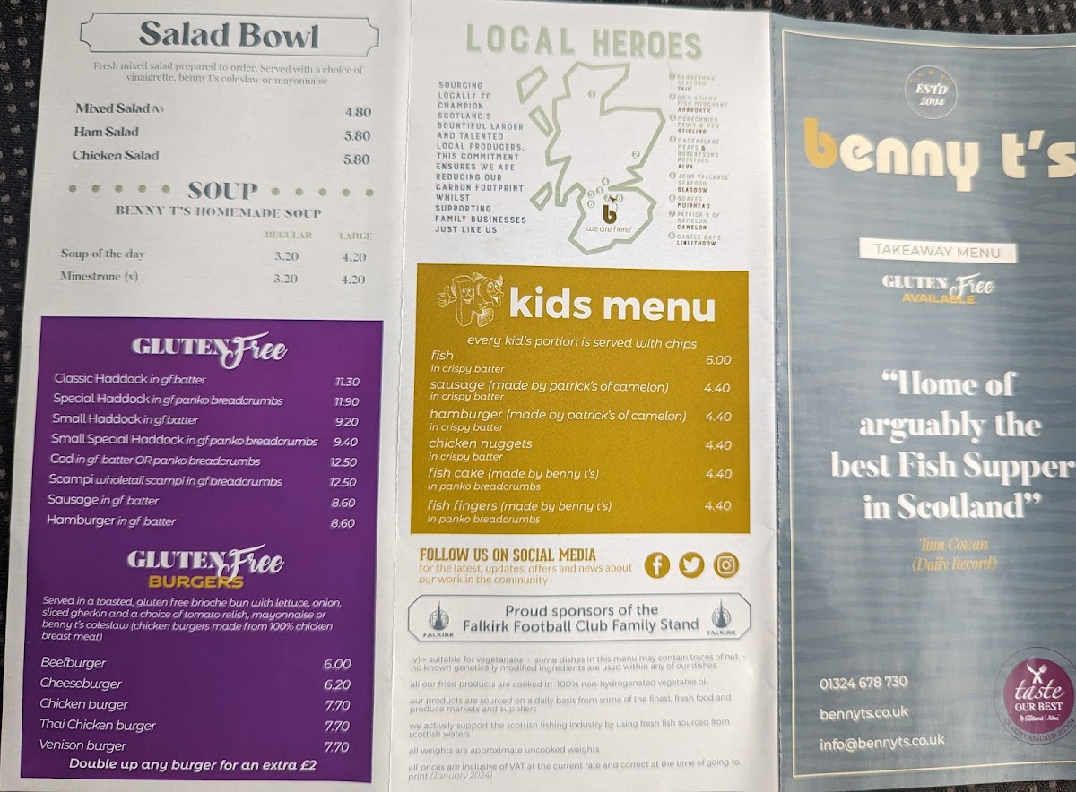 Menu Benny T’S-3