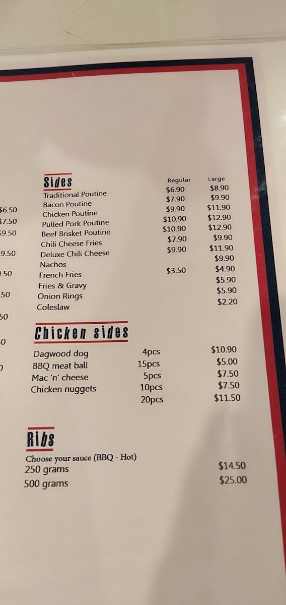 Menu Benny's American Burgers - Morphett Vale-3