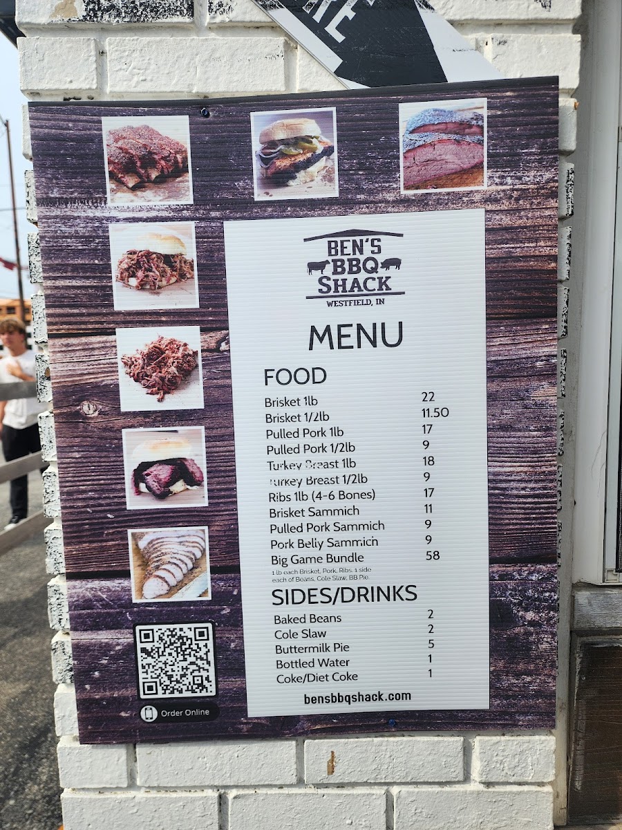 Menu Ben's Bbq Shack-1