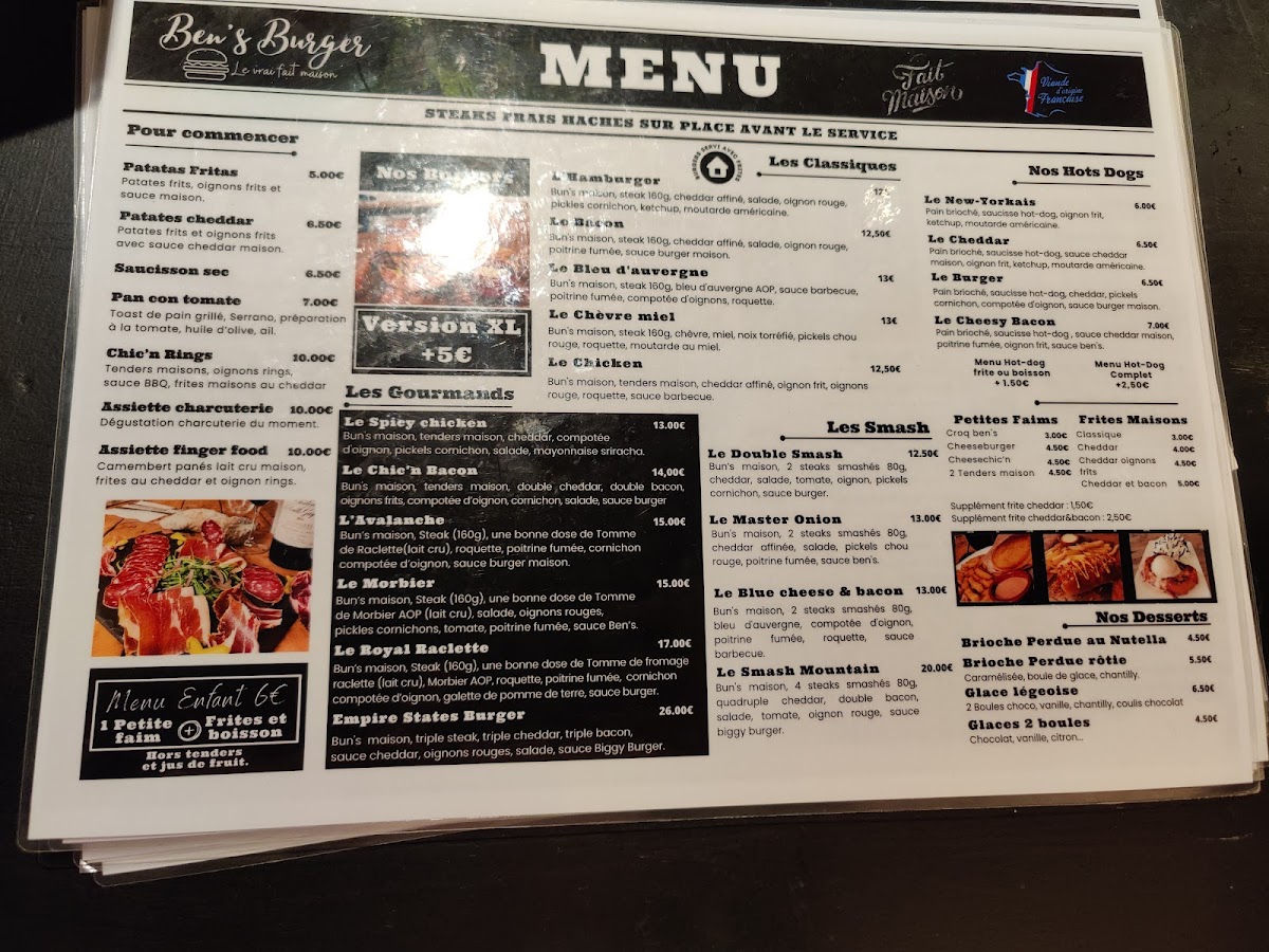 Menu Ben's Burger Narbonne-8