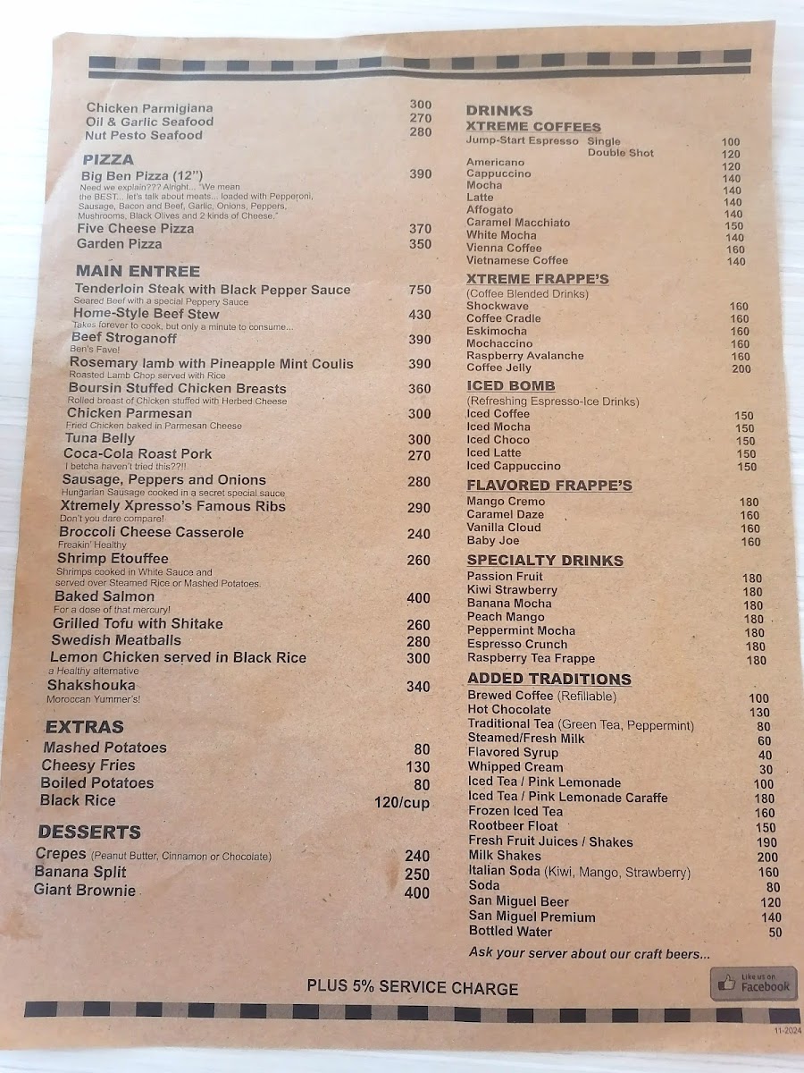 Menu Ben's Kitchen-1