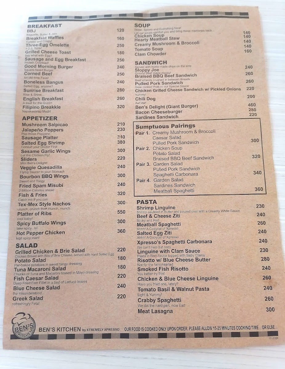 Menu Ben's Kitchen-2