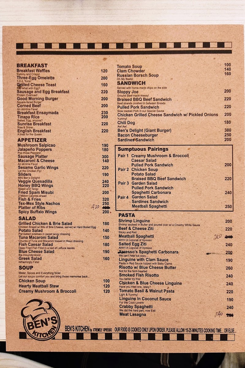 Menu Ben's Kitchen-7