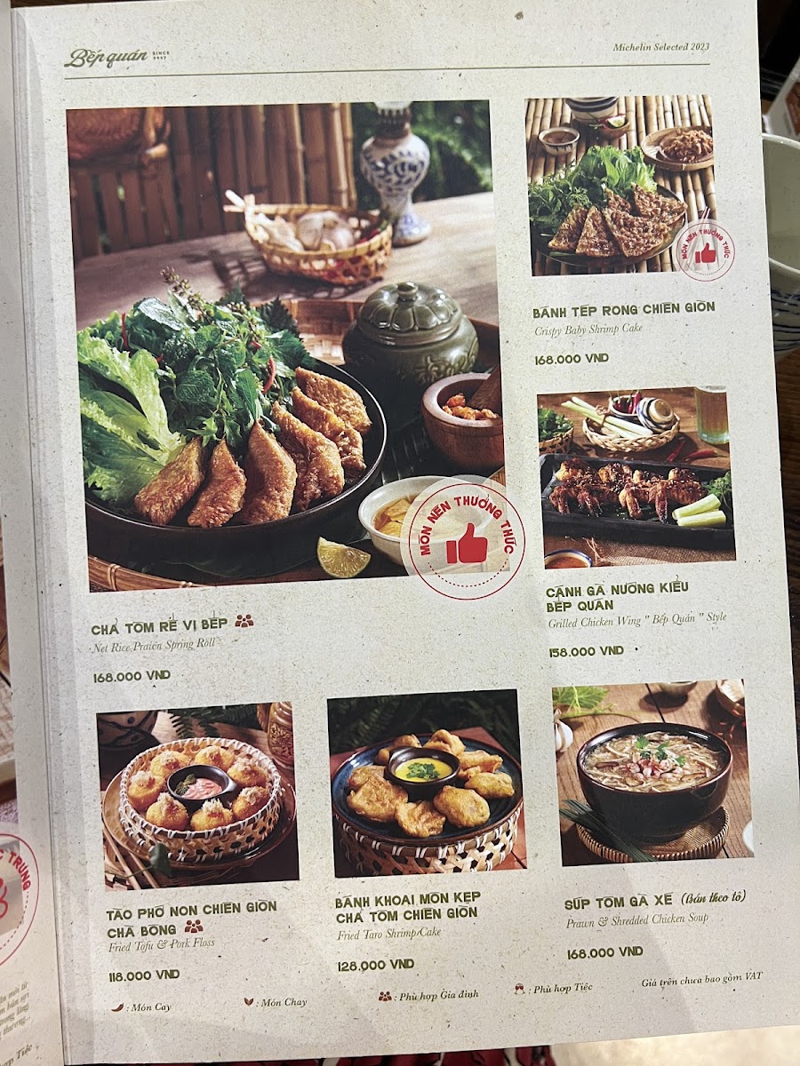 Menu Bếp Quán Trung Hòa-1