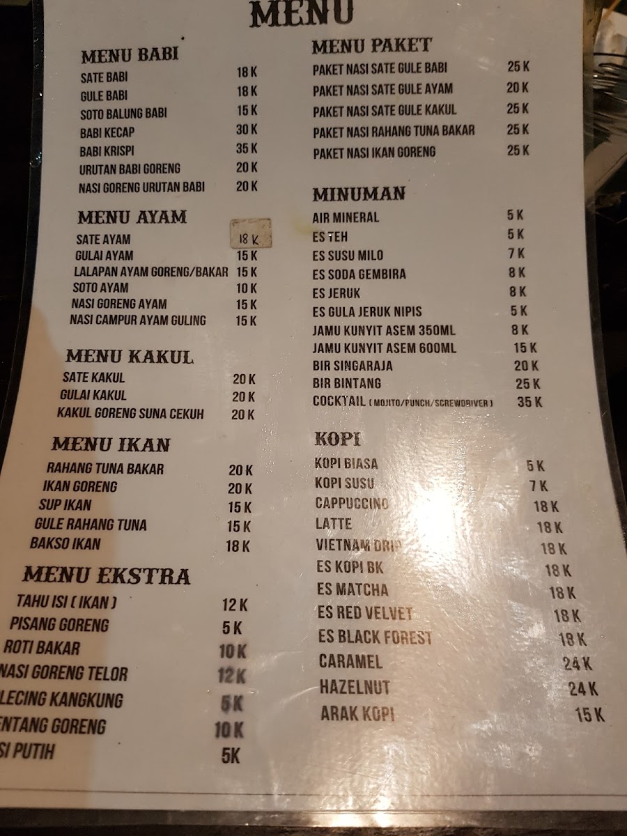 Menu Beranda Kuliner Bali / Warung Bk Bali-5