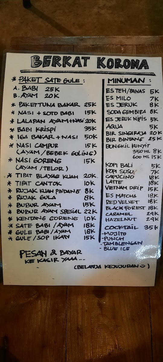 Menu Beranda Kuliner Bali / Warung Bk Bali-6