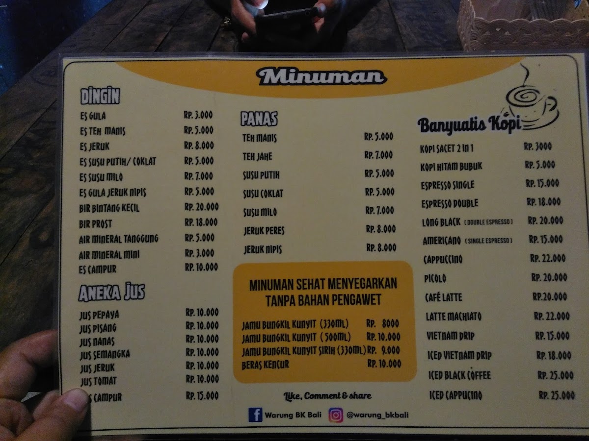Menu Beranda Kuliner Bali / Warung Bk Bali-7