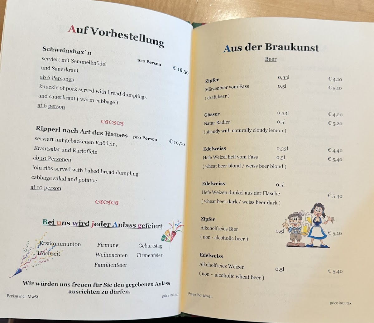 Menu Berggasthof Mitterberg-7