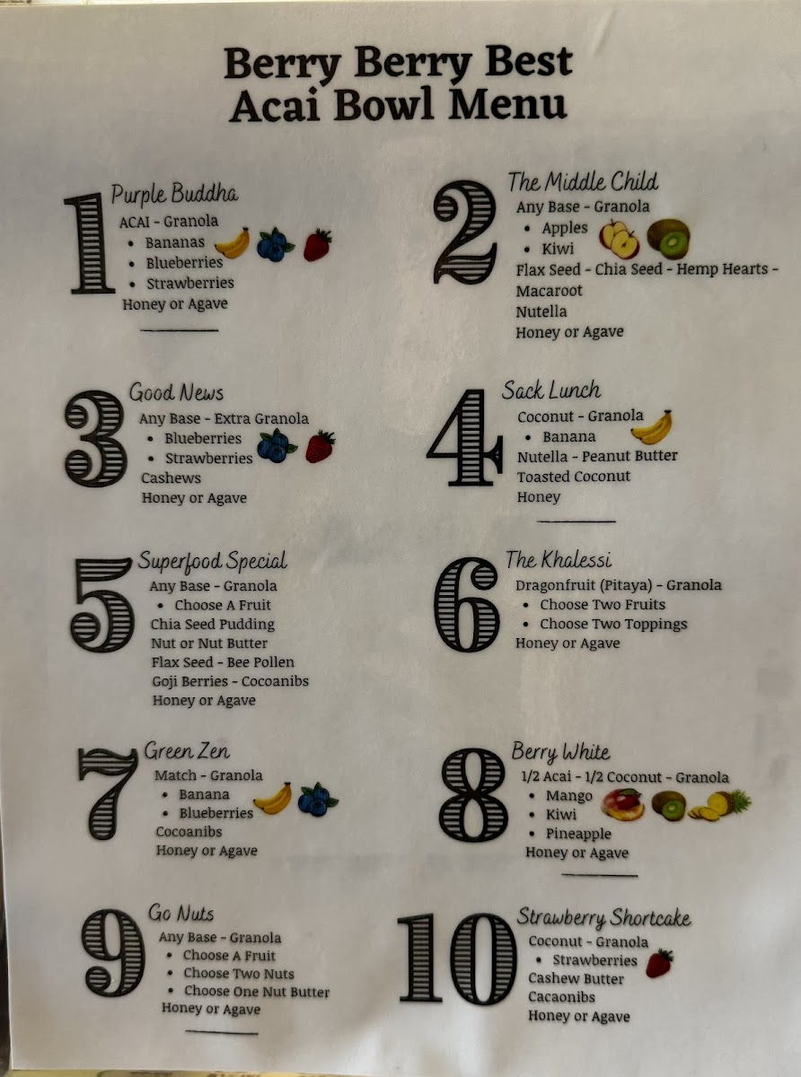 Menu Berry Berry Best Acai Bowls-9