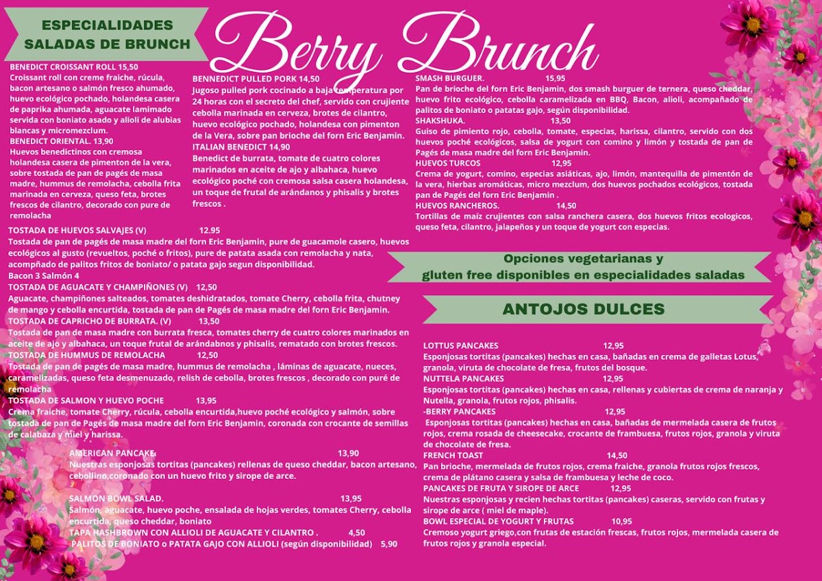 Menu Berry Brunch Barcelona-1