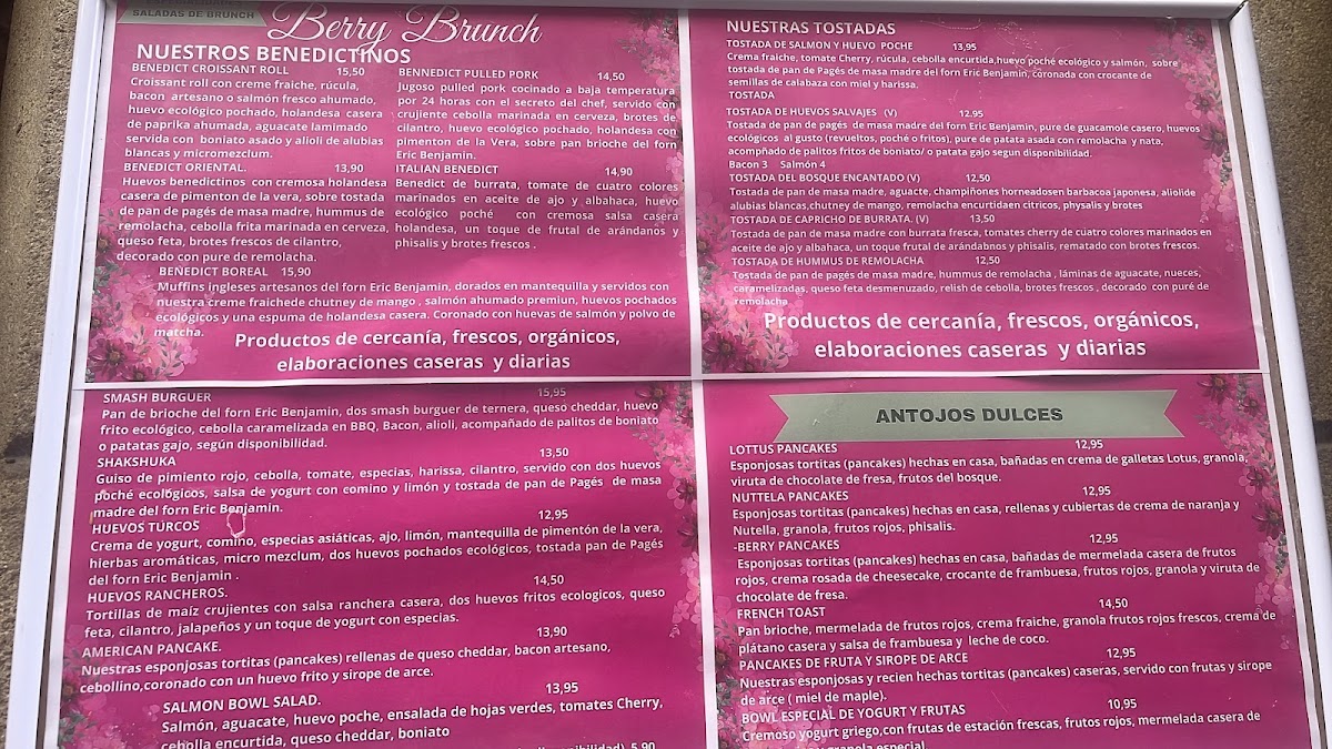 Menu Berry Brunch Barcelona-5