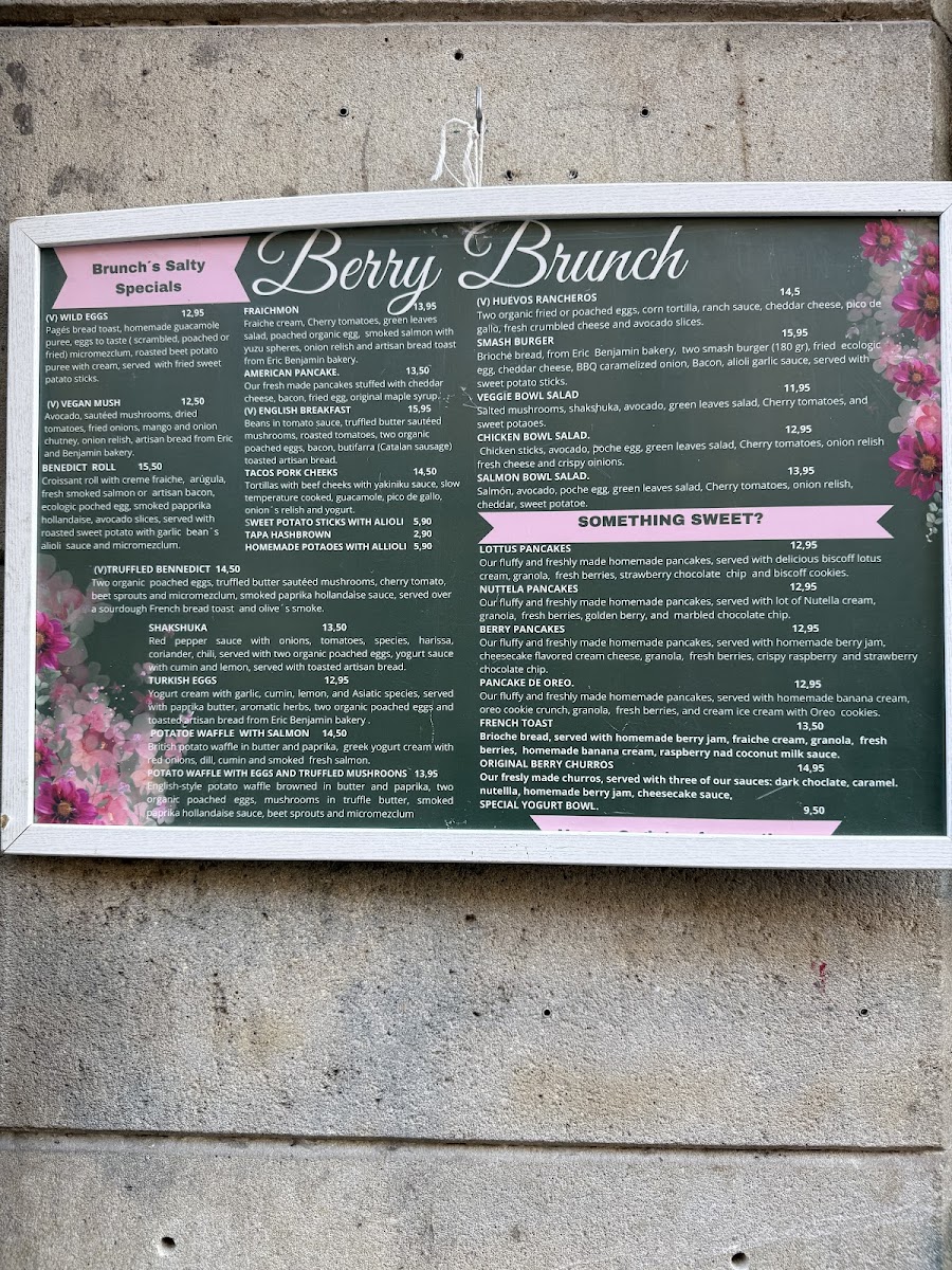Menu Berry Brunch Barcelona-9
