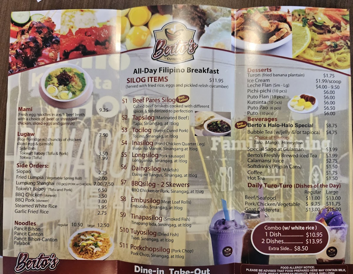 Menu Berto's Restaurant-2
