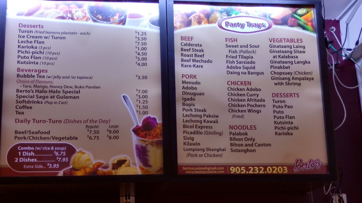 Menu Berto's Restaurant-7