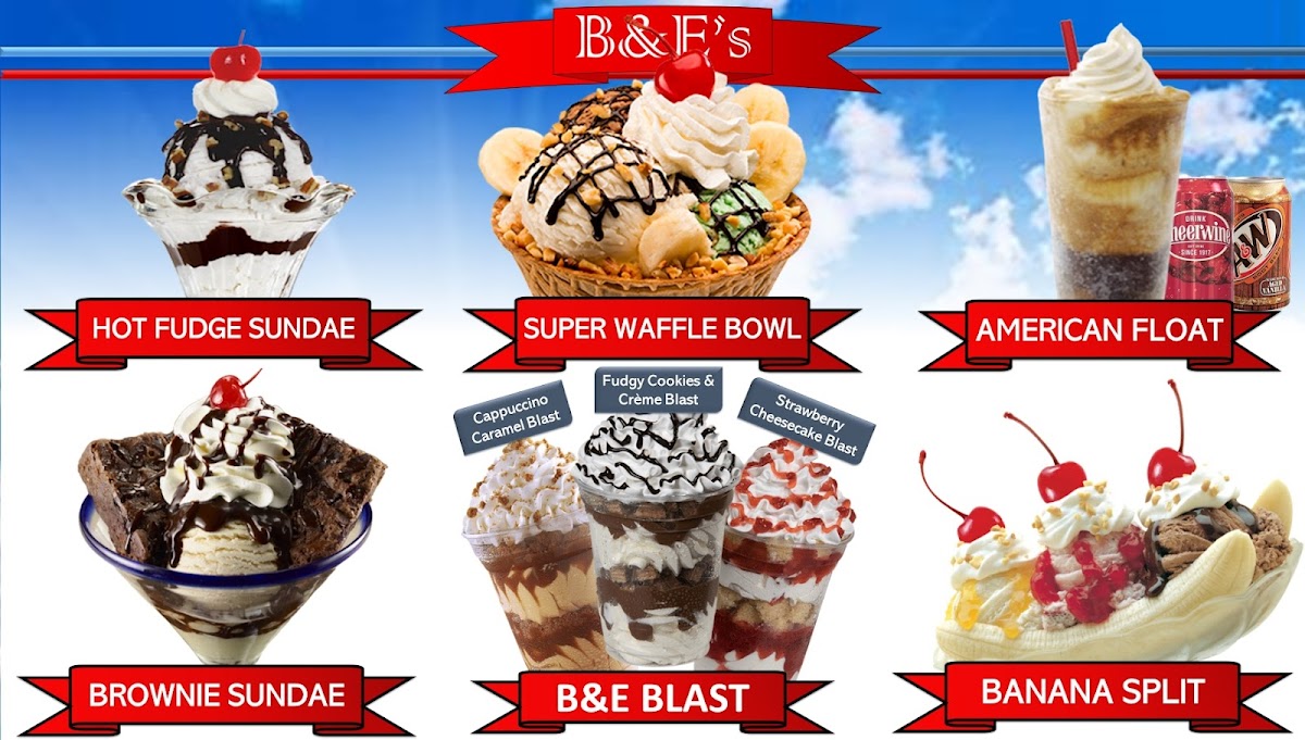 Menu B&e's Ice Cream And Coffee Shop-5
