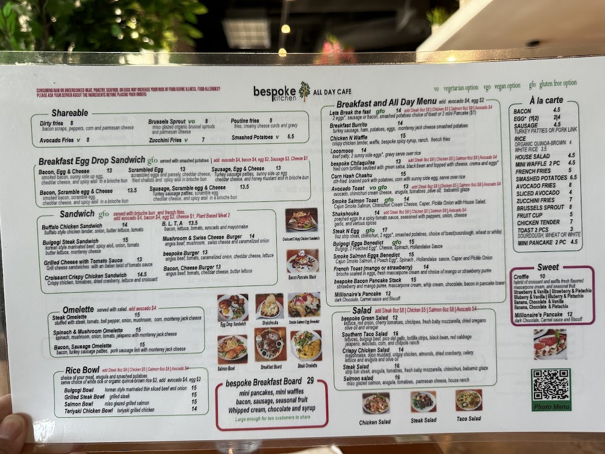 Menu Bespoke Kitchen All Day Cafe-10