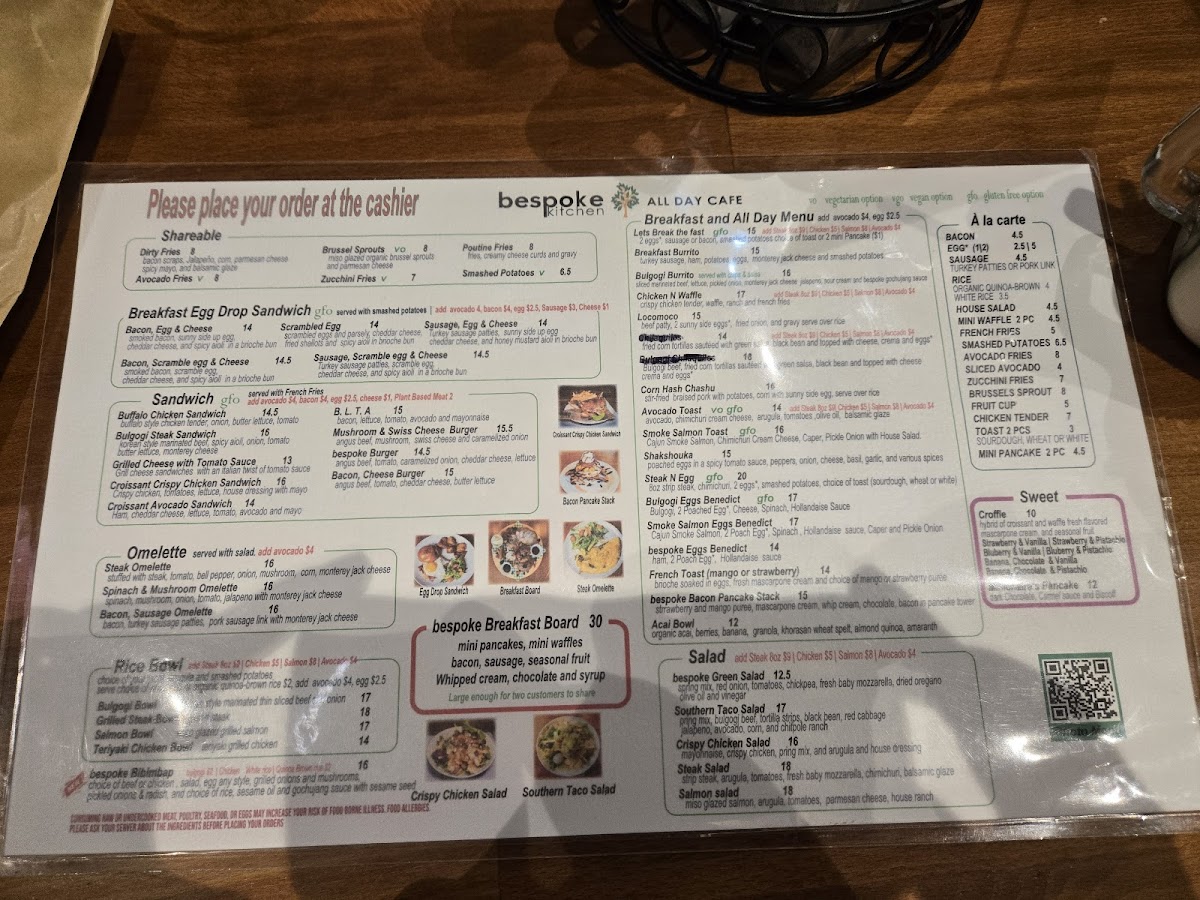 Menu Bespoke Kitchen All Day Cafe-6
