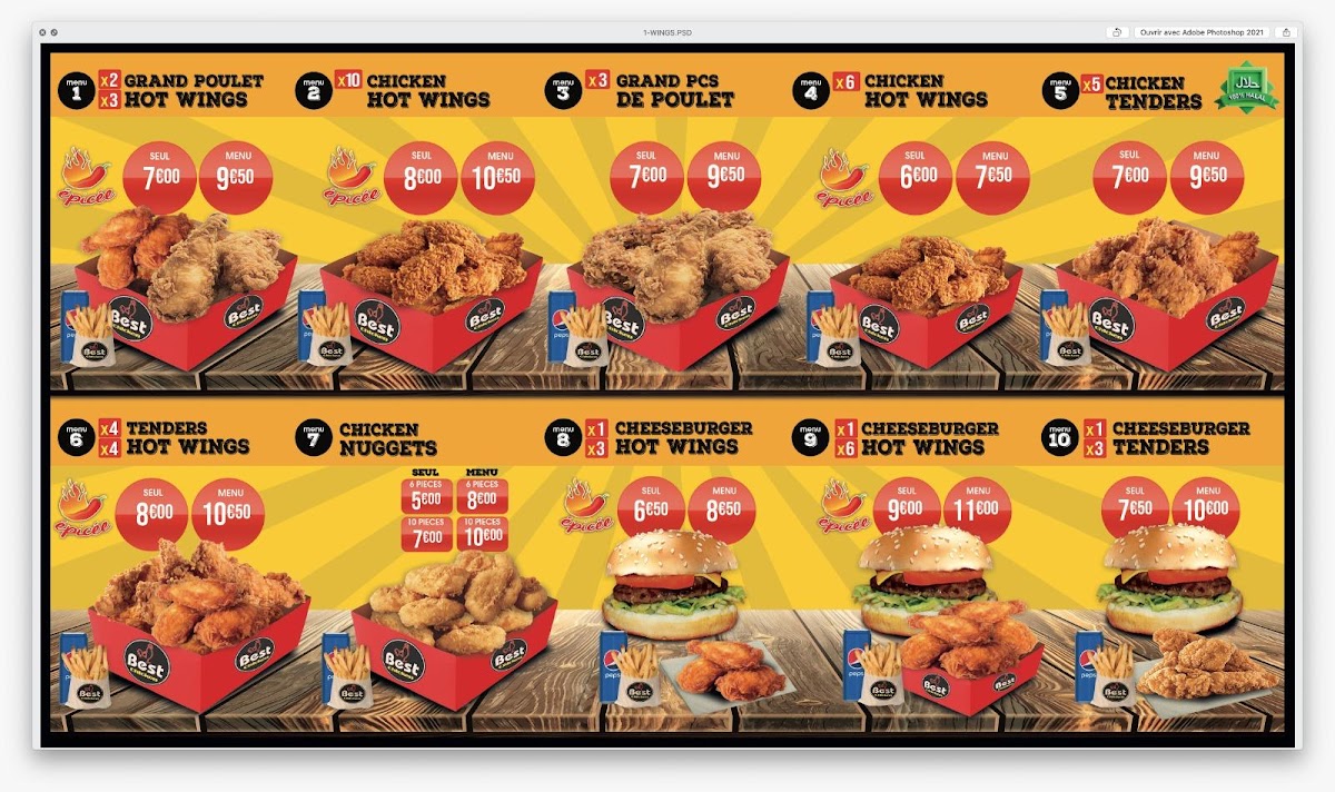 Menu Best Chicken Paris-4