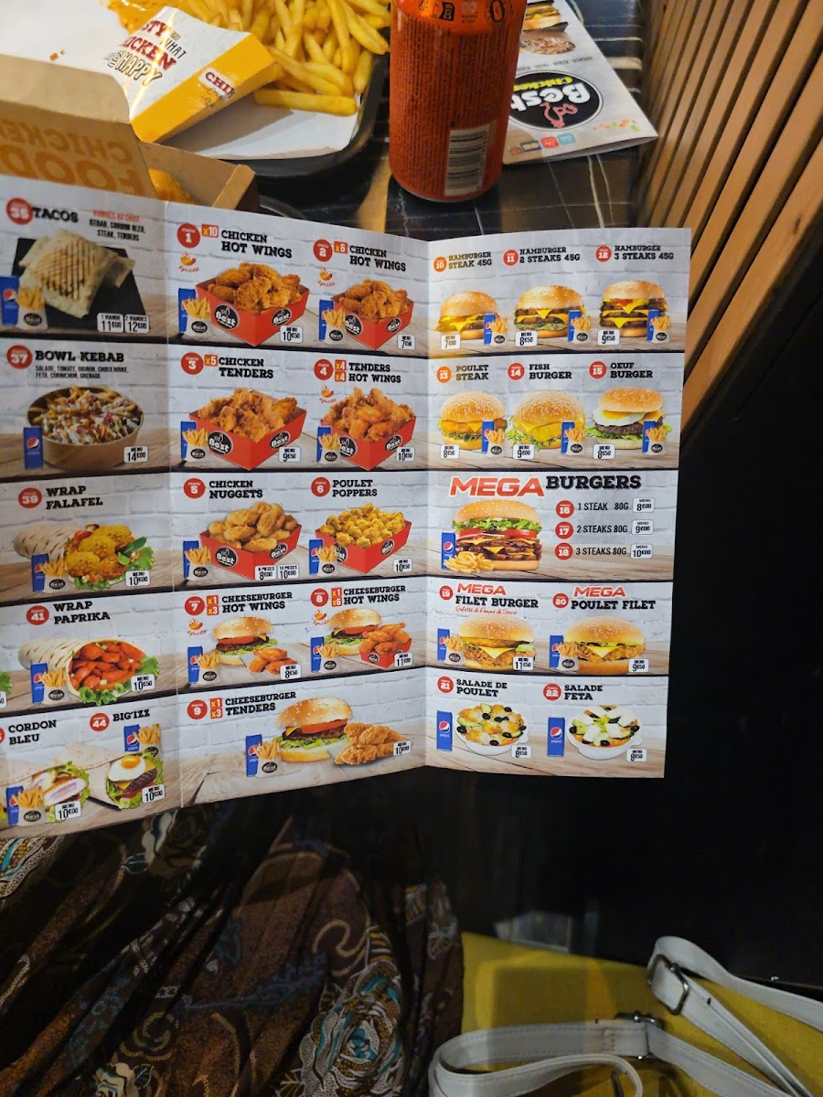Menu Best Chicken Paris-9
