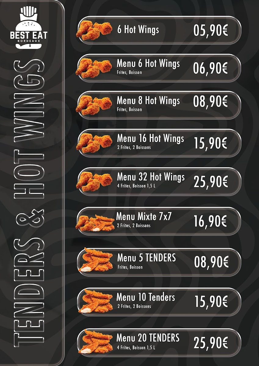 Menu Best Eat Bordeaux | Restaurant Halal-1