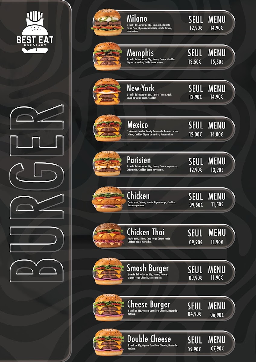 Menu Best Eat Bordeaux | Restaurant Halal-2