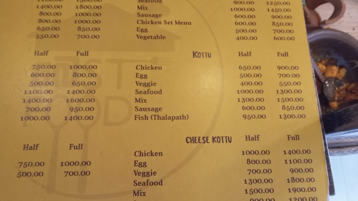 Menu Best Food Colombo 04-1