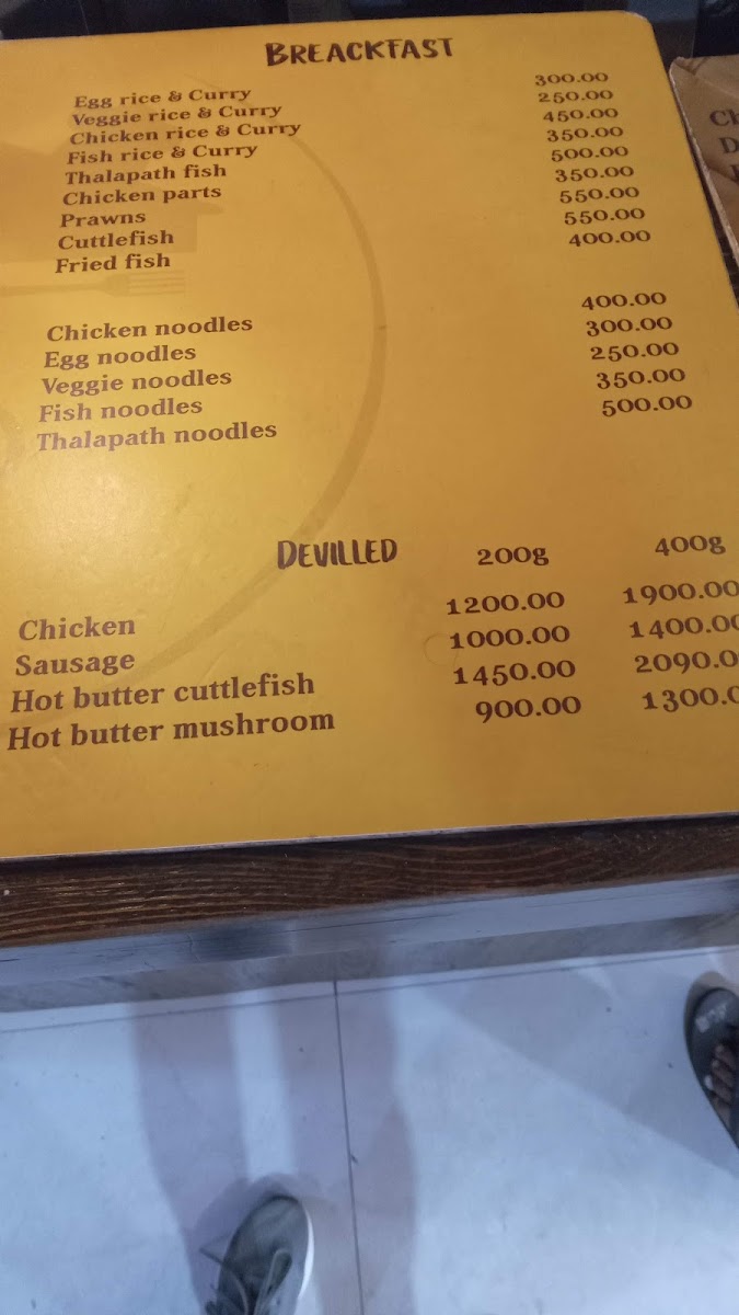 Menu Best Food Colombo 04-2