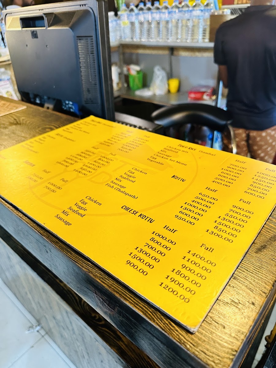 Menu Best Food Colombo 04-8