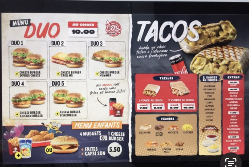 Menu Best Of-8