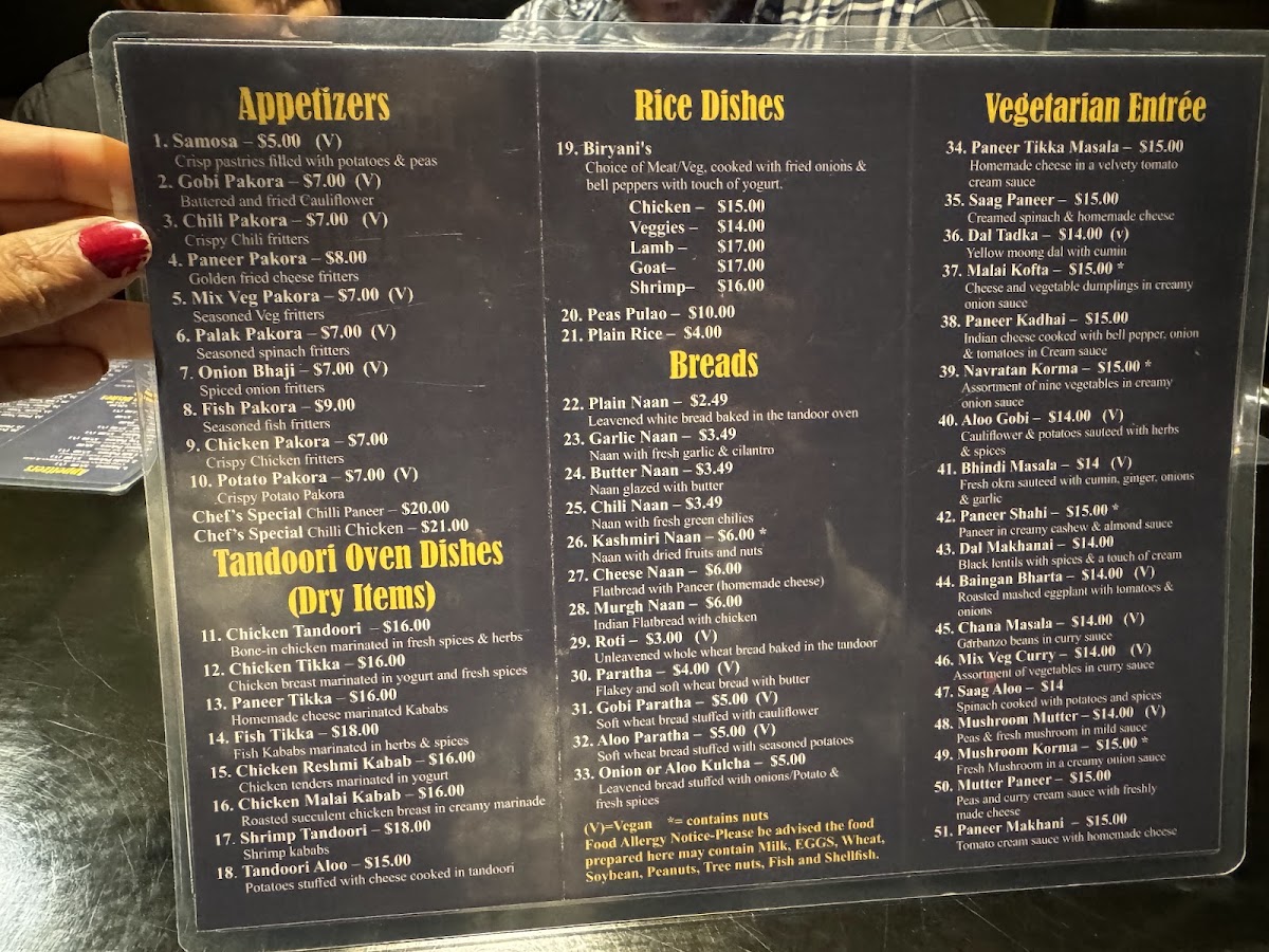 Menu Best Taste Of India Roseburg-2