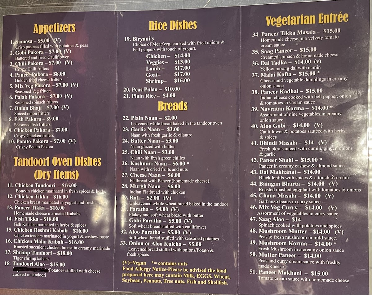 Menu Best Taste Of India Roseburg-7