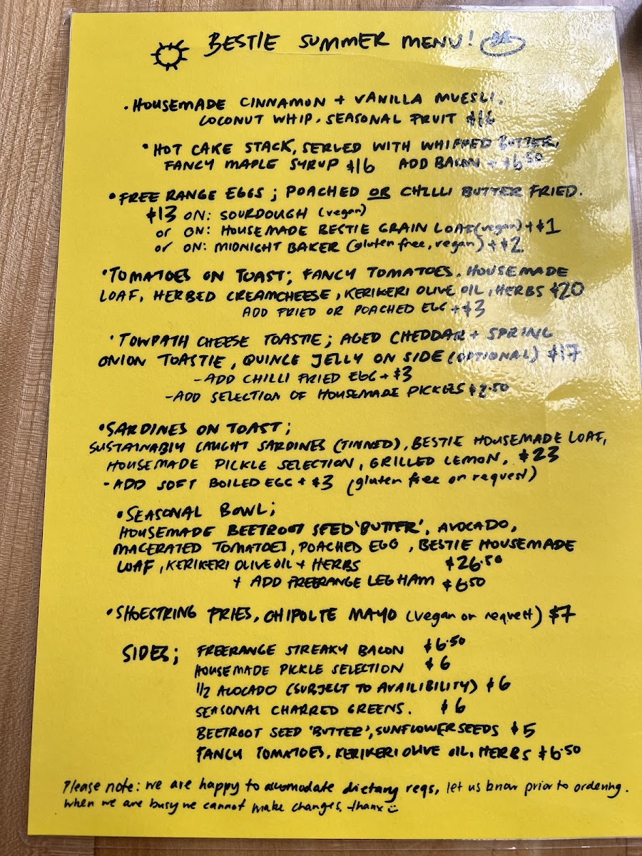 Menu Bestie Cafe-7