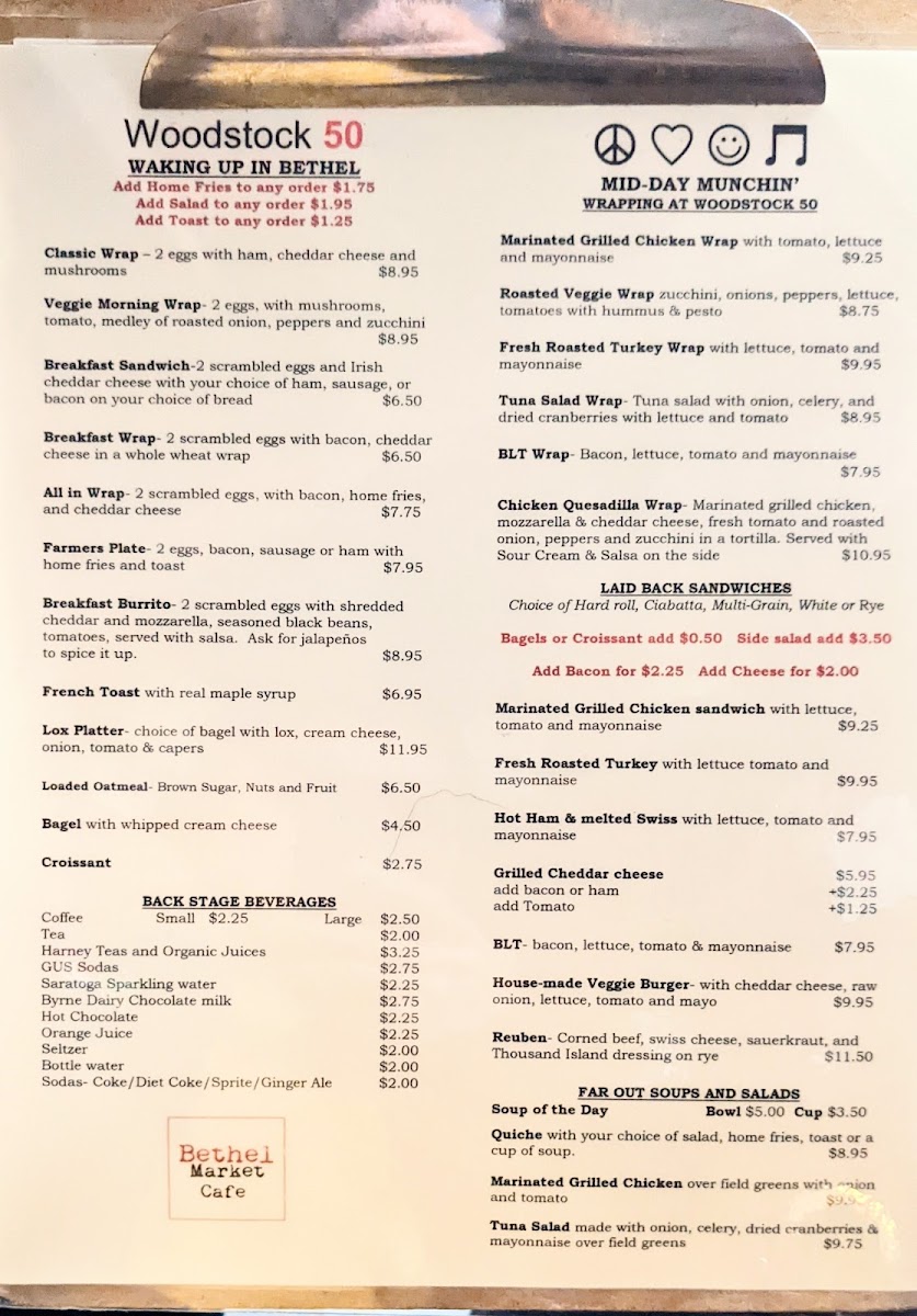 Menu Bethel Market Cafe-1