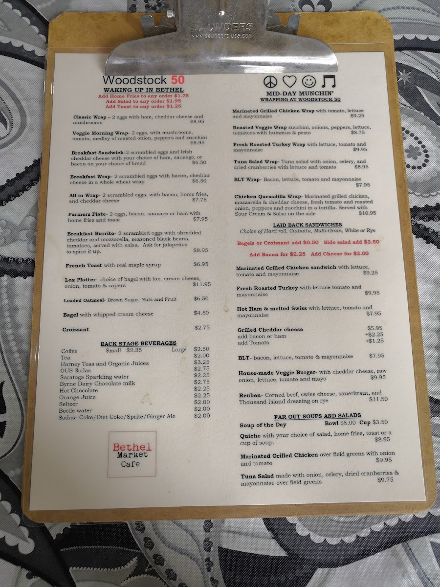 Menu Bethel Market Cafe-9