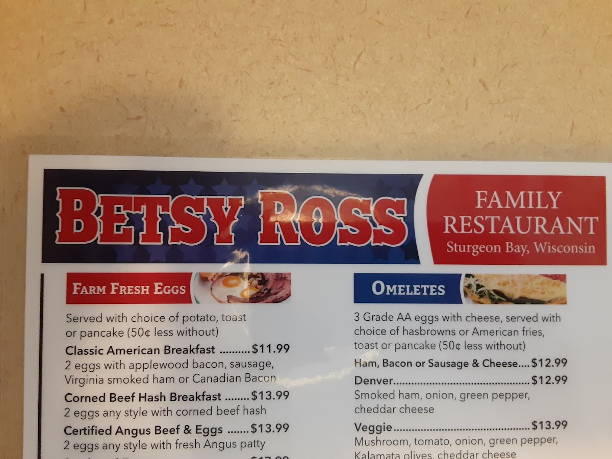 Menu Betsy Ross Family Restaurant-4