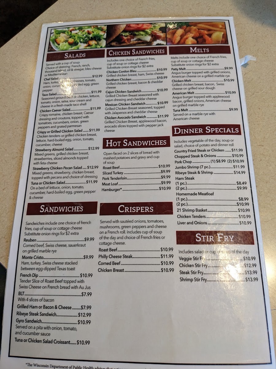 Menu Betsy Ross Family Restaurant-5