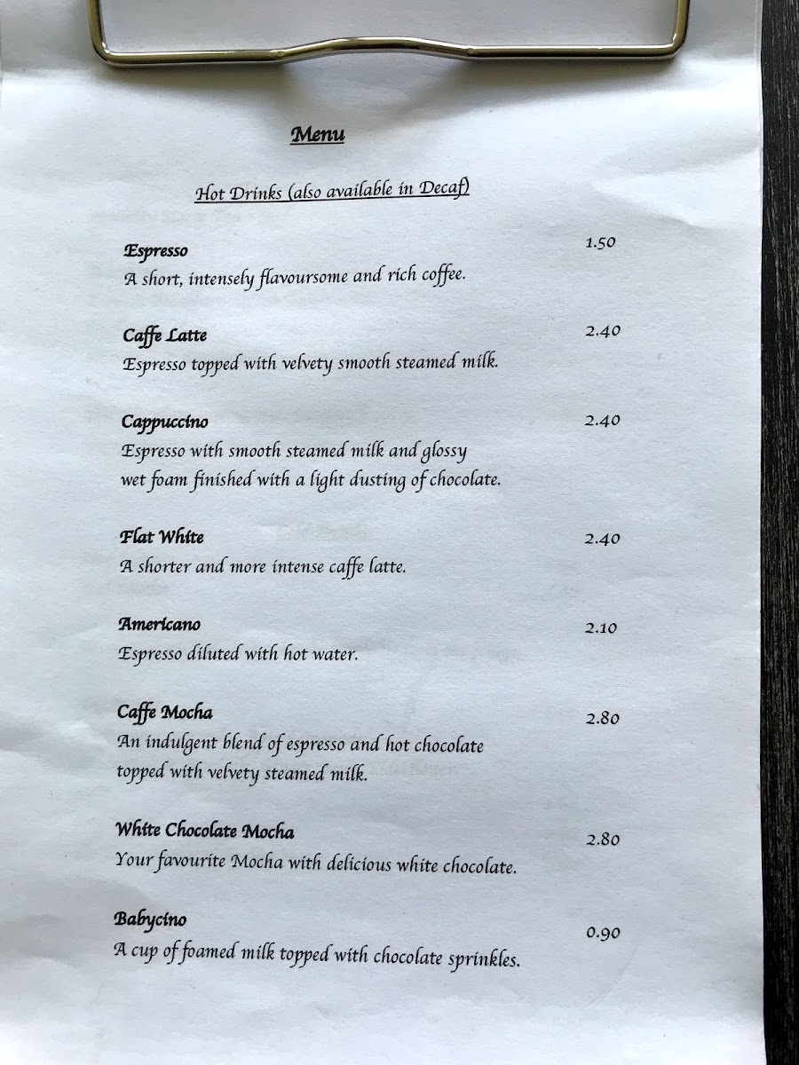 Menu Betty Bee’S Coffee Shop-2