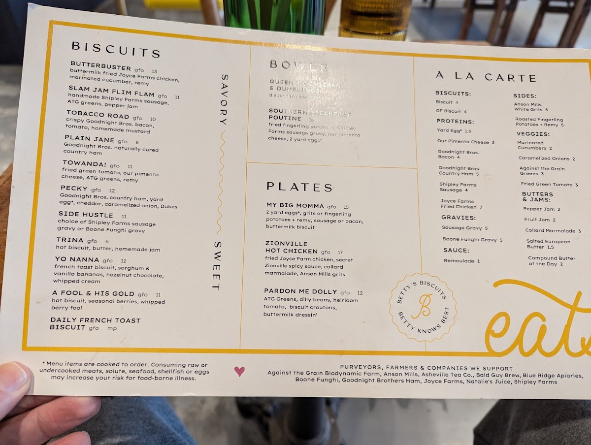Menu Betty's Biscuits-5