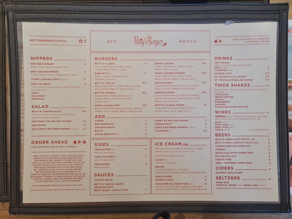 Menu Betty's Burgers-4