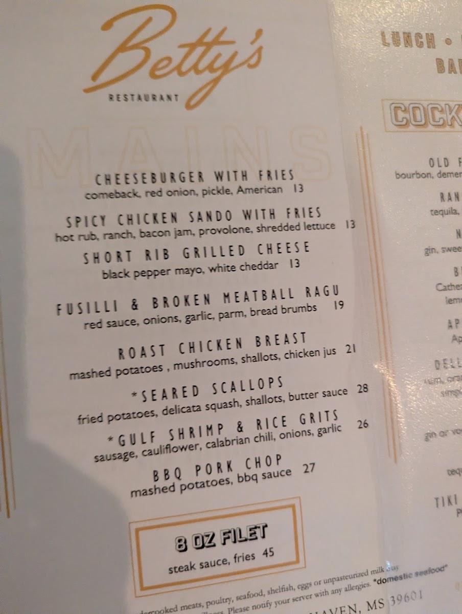 Menu Betty's Eat Shop-3