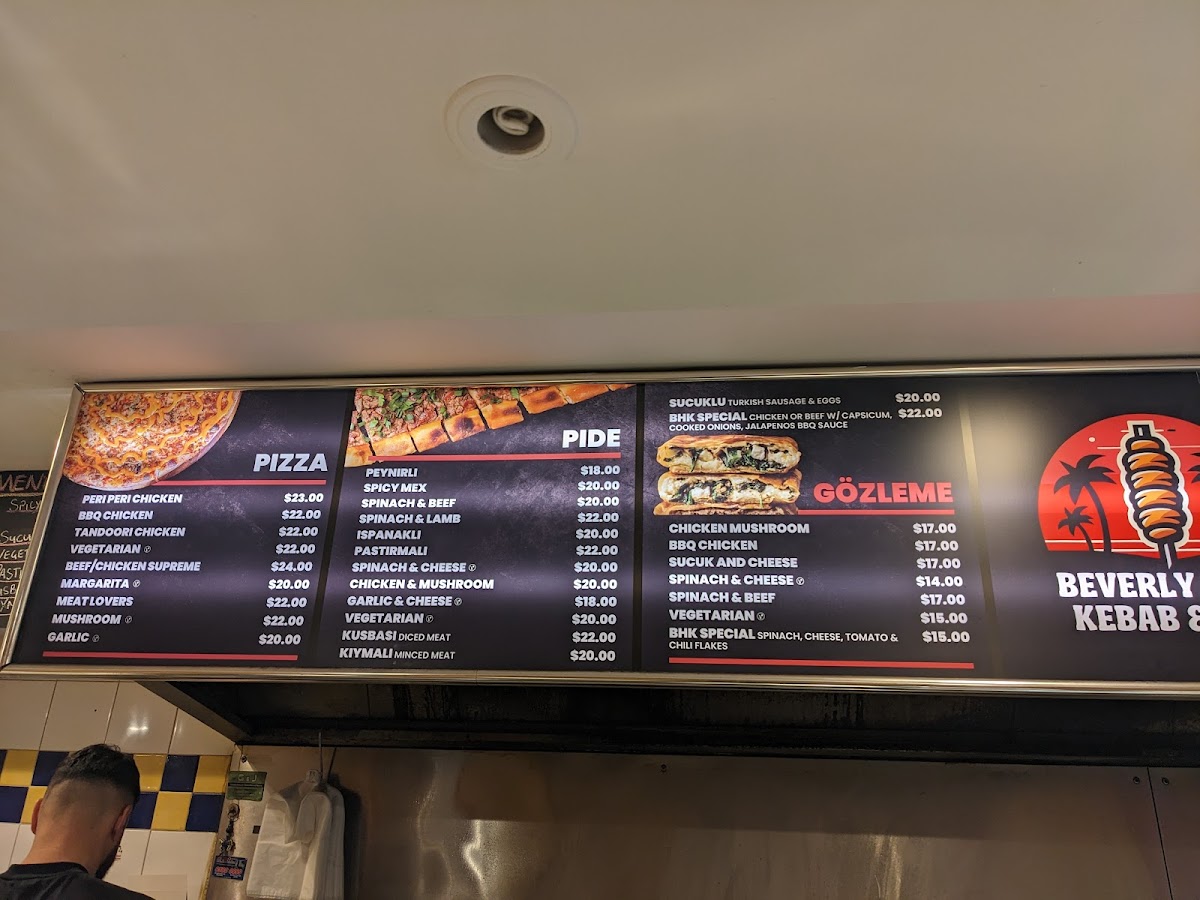 Menu Beverly Hills Kebab And Pide House-2