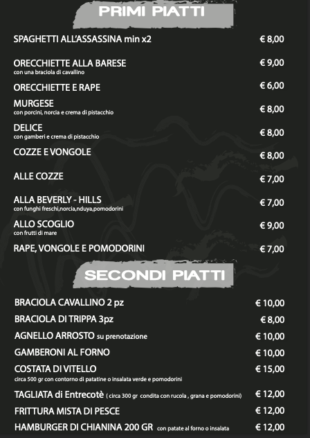 Menu Beverly Hills Ristorante Pizzeria-1
