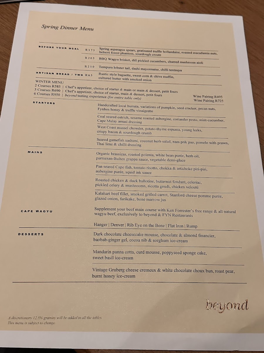 Menu Beyond Restaurant-3