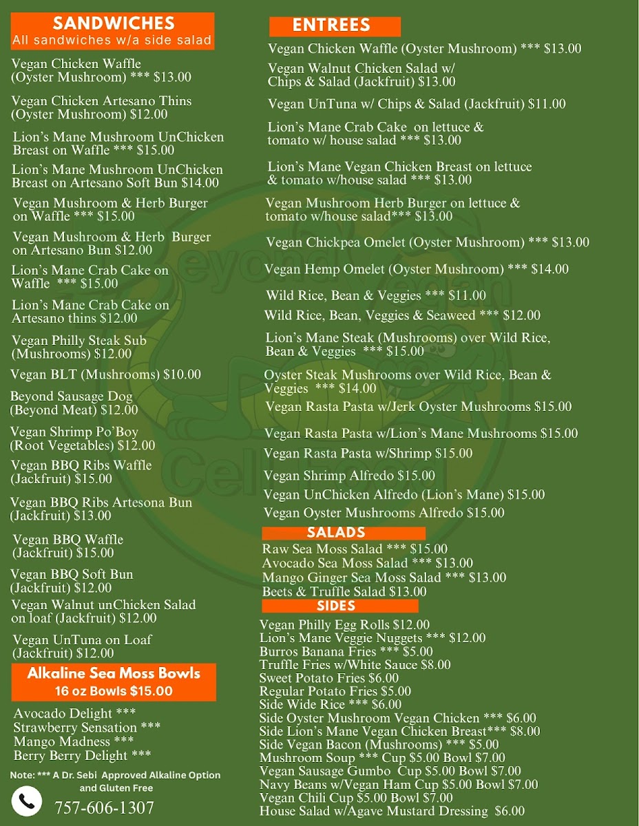 Menu Beyond Vegan Cell Food-5