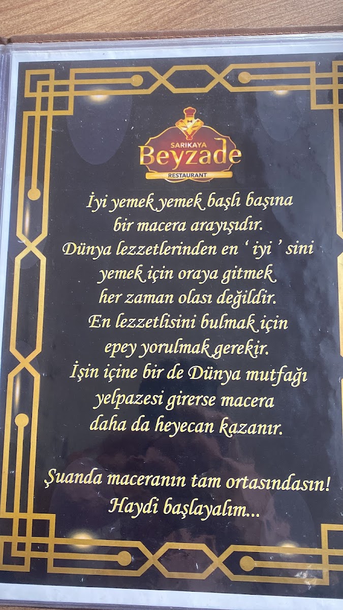 Menu Beyzade Et Balık Restaurant-5