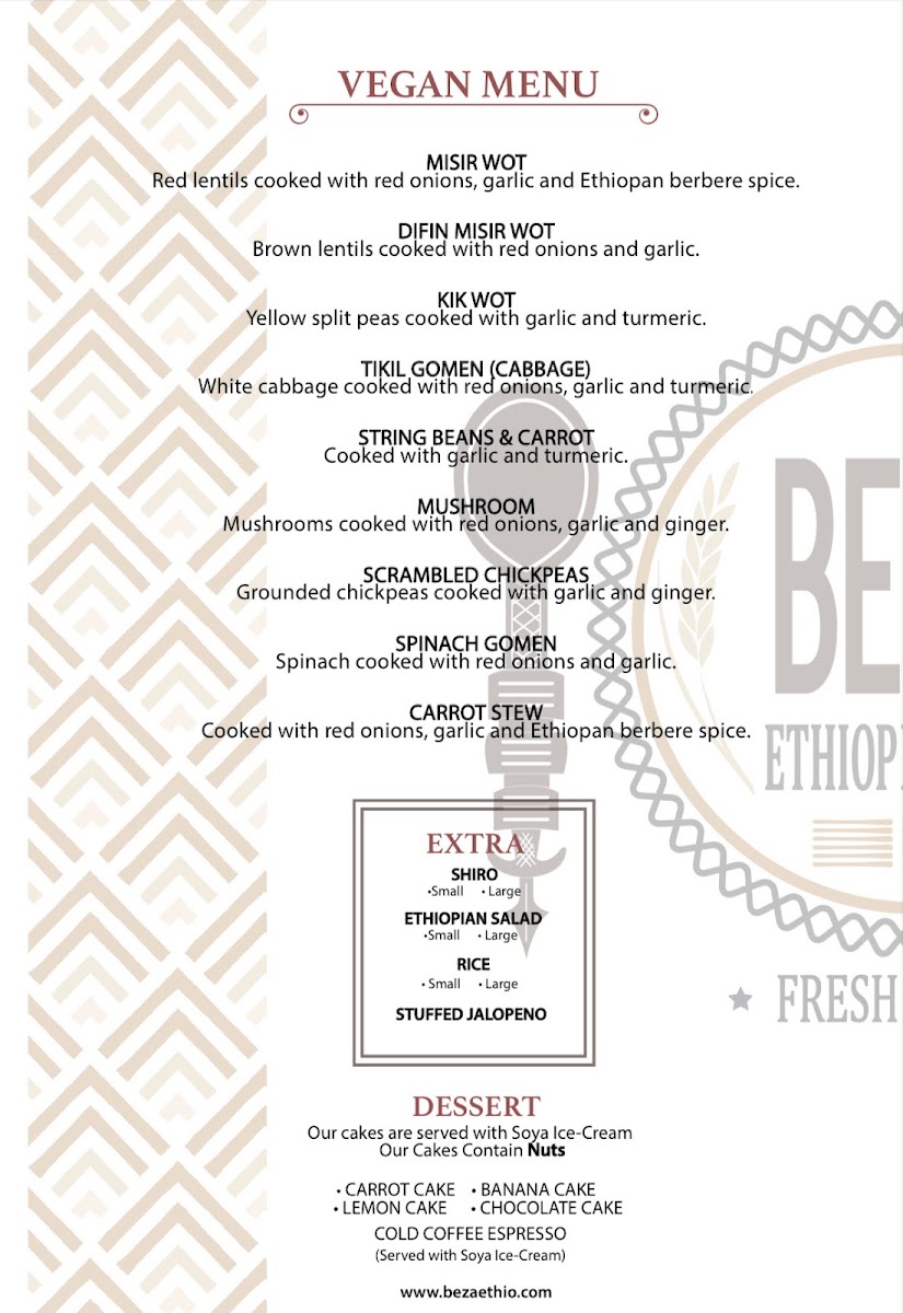 Menu Beza Ethiopian Food-3