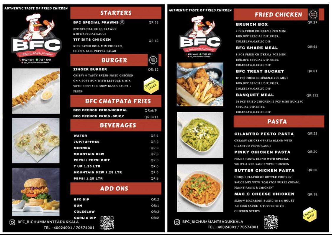 Menu Bfc - Bichumma's Fried Chicken-3