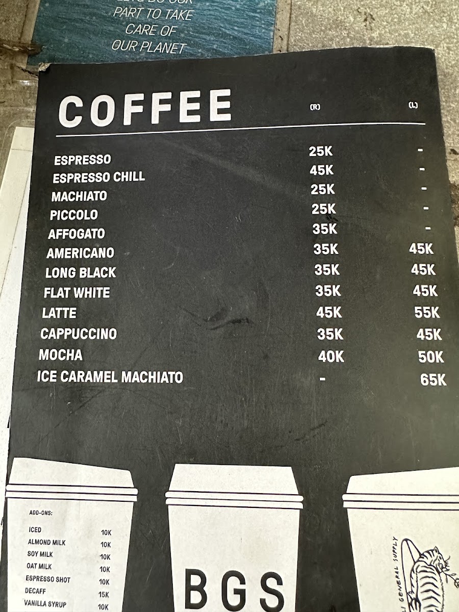 Menu Bgs Bali Canggu - Coffee Bar & Surf Shop-6