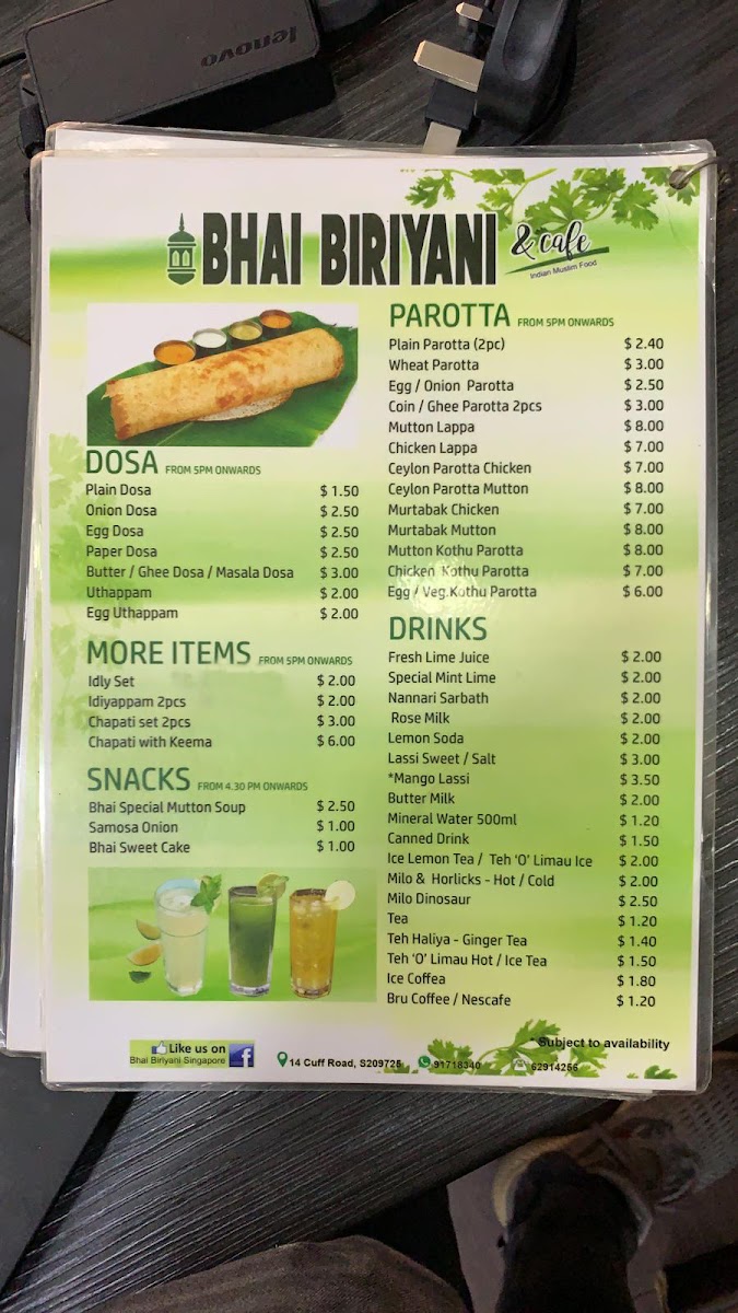 Menu Bhai Biriyani Pte Ltd-2