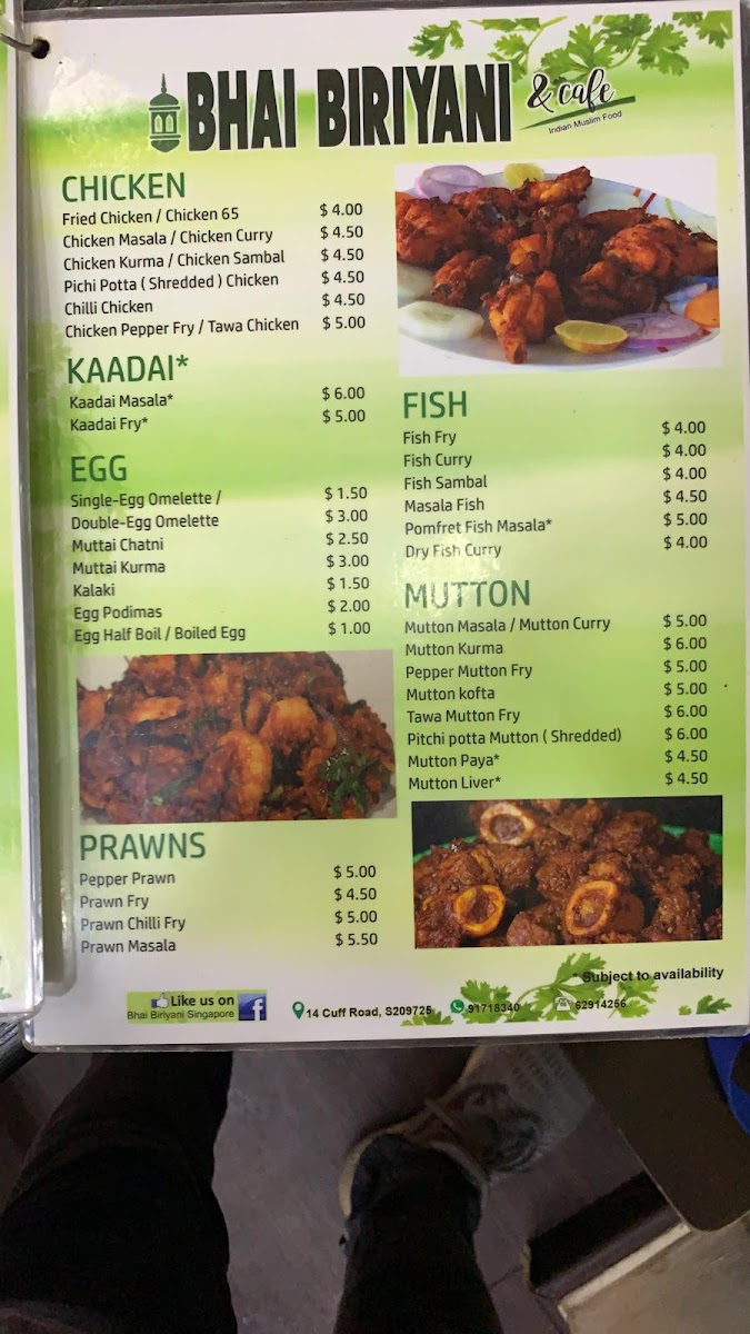 Menu Bhai Biriyani Pte Ltd-3
